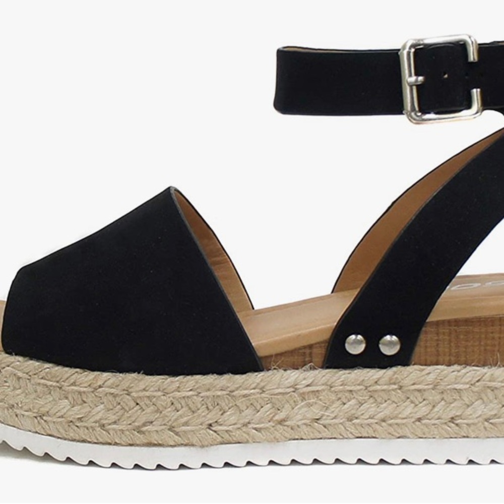 Soda Black Wedge